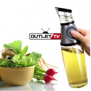 Dispensador de Aceite o Vinagre Aceitera en Vidrio con Dosificador 500ml